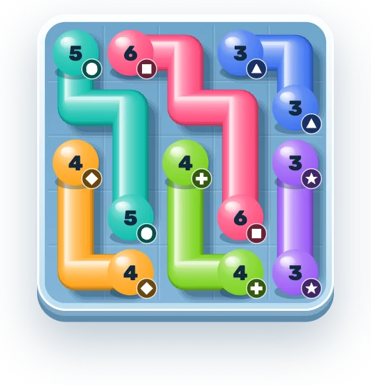 A solved 5×5 board from First Steps